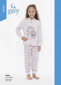 GIRL'S S/L PAJAMAS R20004 Tellini S.r.l. Wholesale Clothing